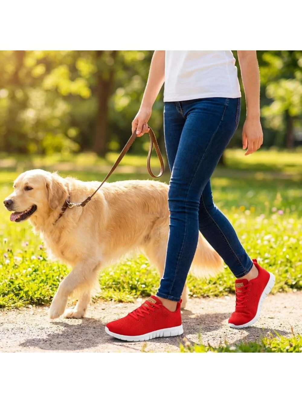 Lightweight Women's Tennis Shoes - Comfortable Non-Slip Sneakers for Walking